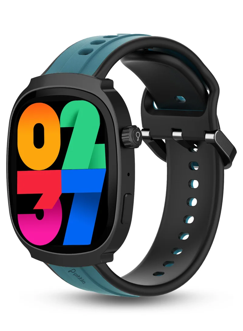 بيبل Axis 1.96" Amoled Display, Quick Notification, Always on Display, Bluetooth Calling, SpO2 Monitoring, Heart Rate Monitoring, Multiple Sports Modes, Functional Rotating Crown
