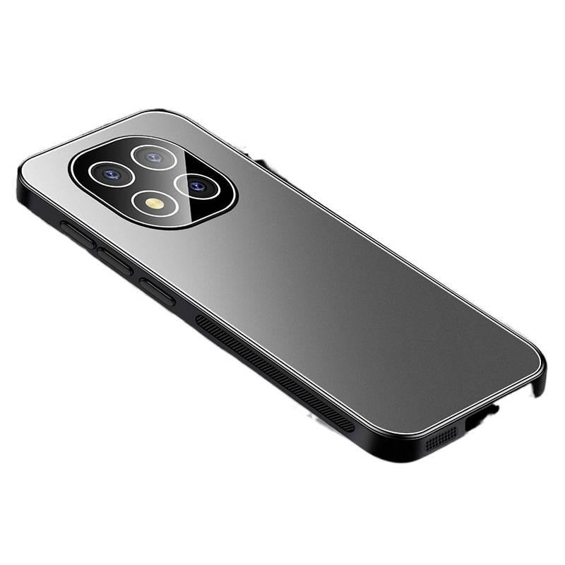 غطاء واقي لـ Redmi Note 14 مع حماية من السقوط وفيلم عدسة مدمج من الألومنيوم مع مقاوم للصدمات مع حماية عدسة باللون Graphite Black باللون الأسود باللون الأحمر - Image 2