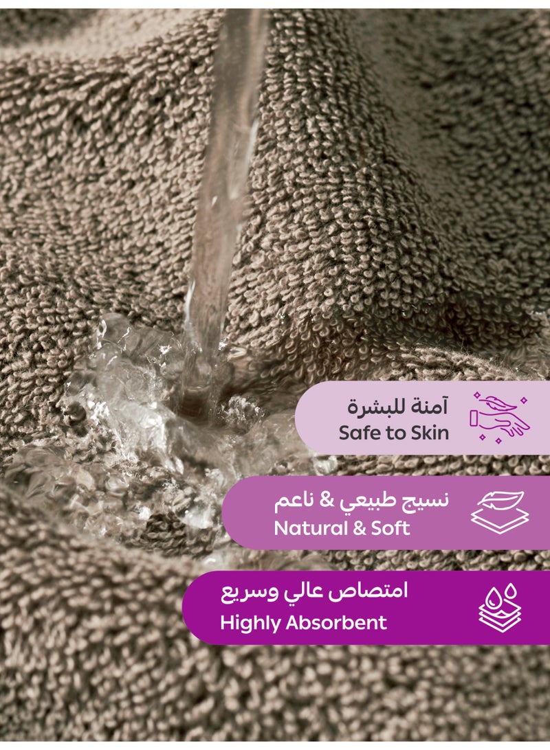 دوناتيلا طقم مناشف حمام فاخر  قطع  جرام للمتر المربع قطن % مشط % قطن سريع الجفاف فائق الامتصاص سميك وفخم مثالي للحمام والمنتجع الصحي وصالة الألعاب الرياضية والفندق والرفاهية اليومية - Image 4