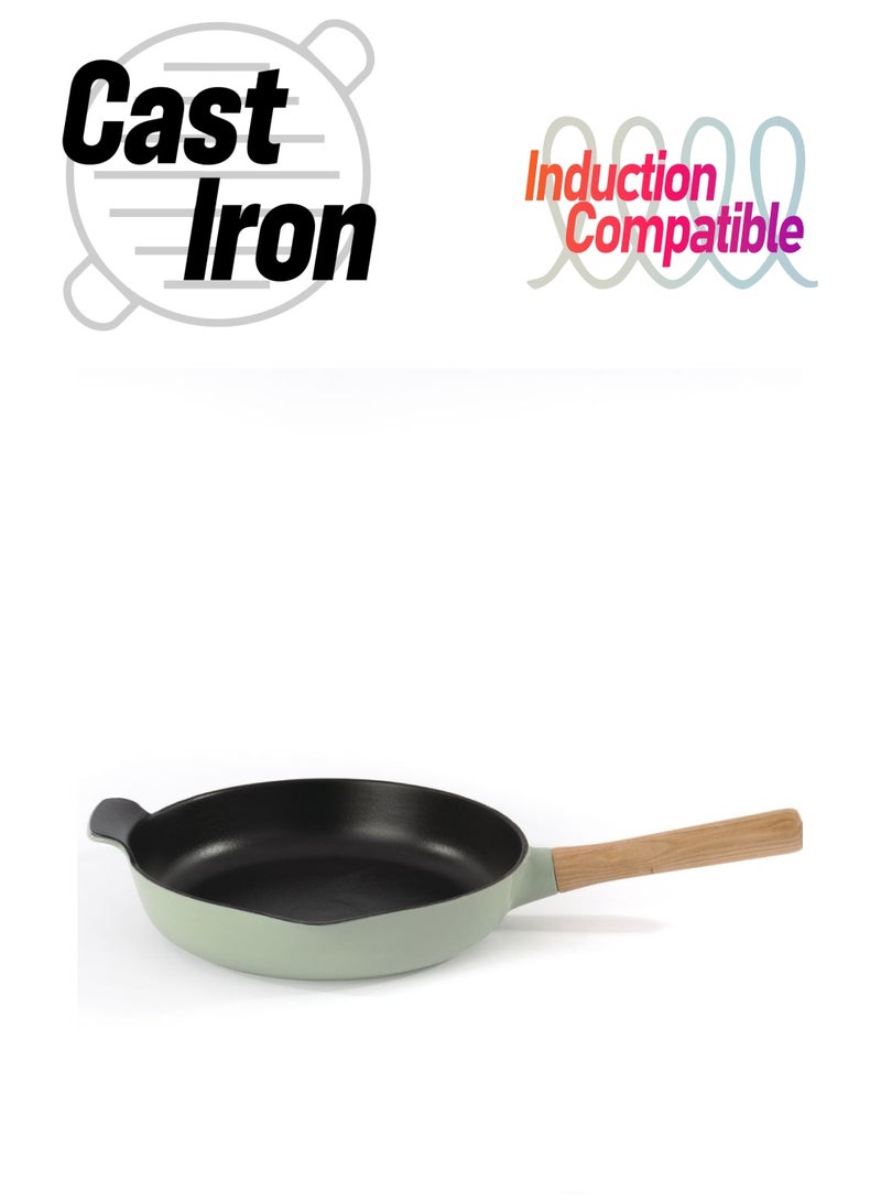 بيرجوف مقلاة من الحديد الزهر 26 سم, حديد زهر, يعمل على الكهرباء والغاز و , غسيل يدوي - Image 1