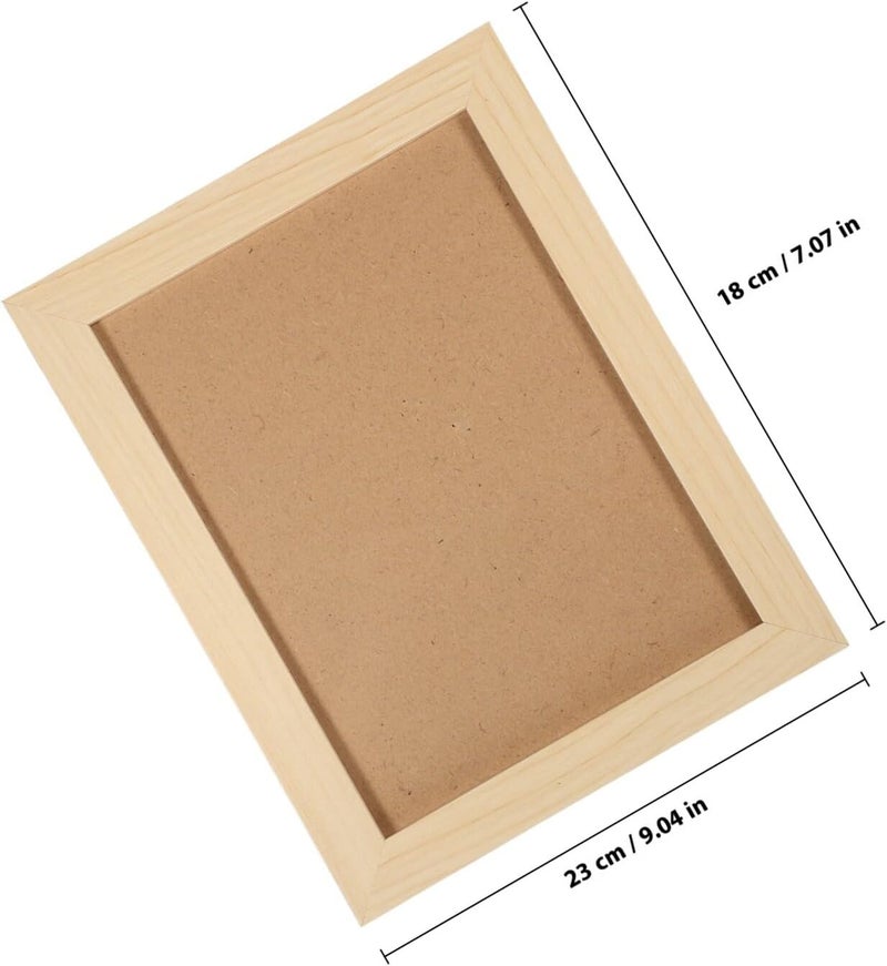 HANABASS Wooden Picture Frame 8x10 Inch Natural Wood Color Rustic Photo Display Frame for Tabletop and Wall Mount Home Décor - Image 2