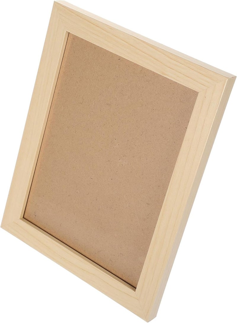 HANABASS Wooden Picture Frame 8x10 Inch Natural Wood Color Rustic Photo Display Frame for Tabletop and Wall Mount Home Décor - Image 1