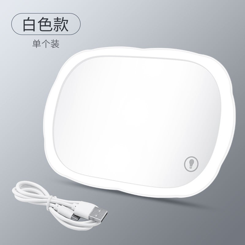 Car Sun Visor With Light Makeup Mirror Led Light Touch Makeup Mirror Car Mirror Co-Pilot Makeup Mirror - Image 1