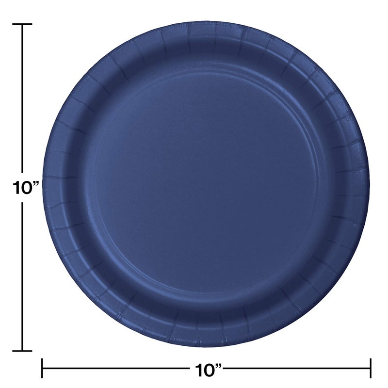 Creative Converting Touch of Color 24 Count Paper Banquet Plates, Navy - Image 2