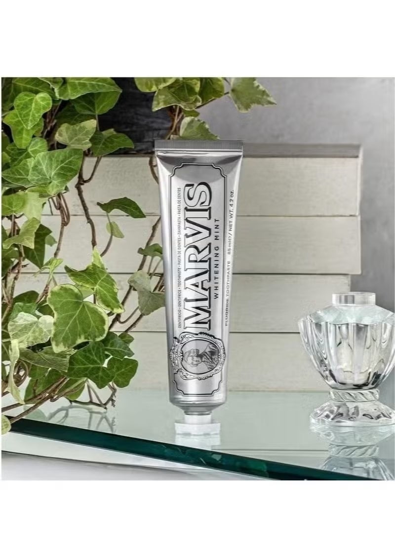 Marvis Smoker Whitening Mint Toothpaste - 85ml/4.4 oz Packed with Xylitol for Effective Teeth Whitening and Fresh Breath - Image 2