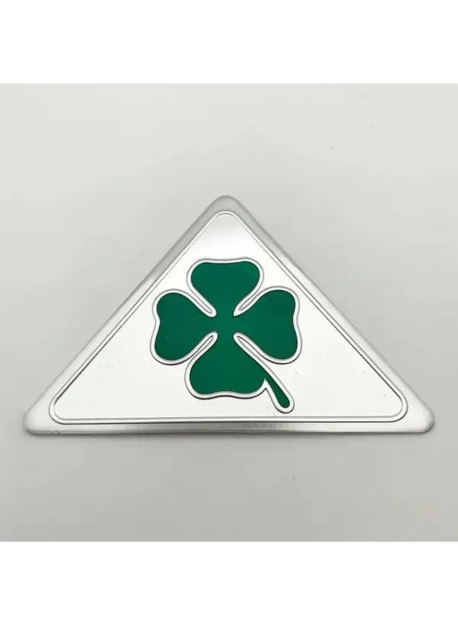 2pcs Lucky Four Leaf Clover Car Emblem Durable Metal Sticker Badge for Motorcycle Green Shamrock Decor - Image 5