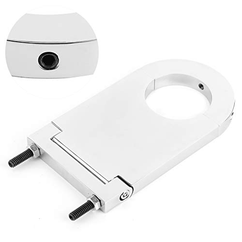 KIMISS Steering Column Drop,Chrome Aluminum 4 1/2" Steering Column Drop Fit for 2" Columns for SBC BBC 350,RSRS725C - Image 4