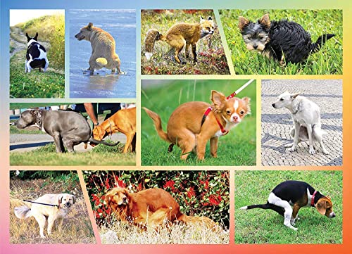 Better Me Pooping Dogs 1000Piece Puzzle for Adults  Funny Pooping Puppies Jigsaw Puzzle Gag Gift for Dog Lovers  Puppy Owners 1000 Pieces - Image 1