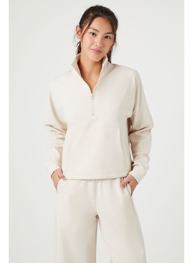 FOREVER 21 Active Half-Zip Funnel Neck Jacket - Image 3