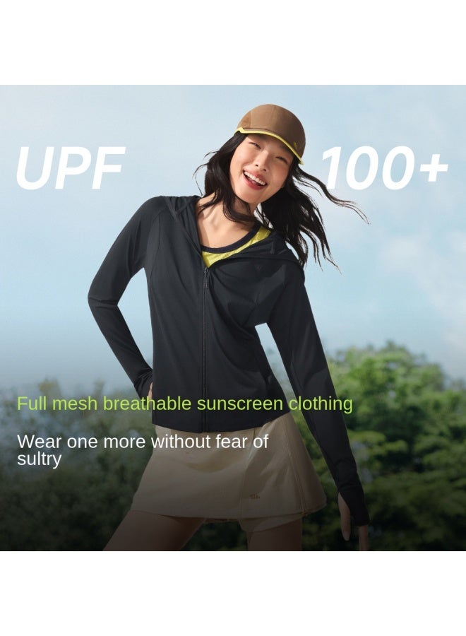 نيو سترة جديدة مريحة تسمح بمرور الهواء للحماية من الشمس للنساء، ملابس خارجية خفيفة الوزن ذات ملمس بارد للرياضة للحماية من الأشعة فوق البنفسجية، ملابس واقية للبشرة في الصيف - Image 2