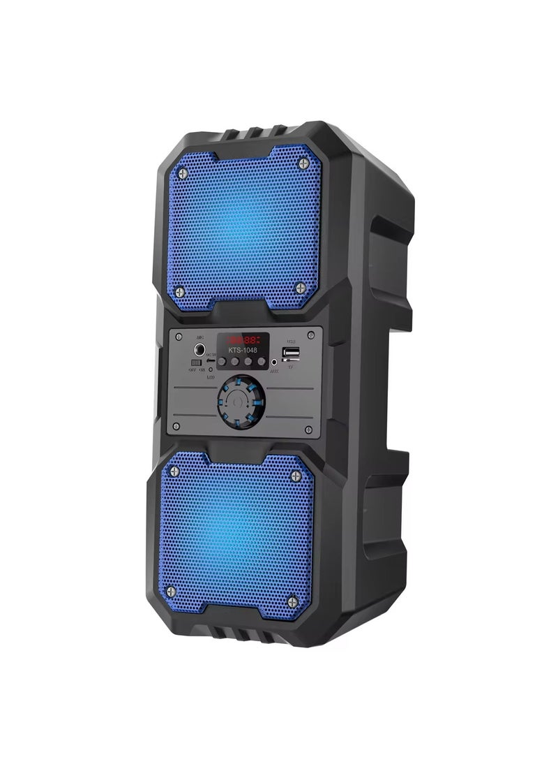 HUG Portable Party Karaoke Speaker with LED Display and Mic - Image 1