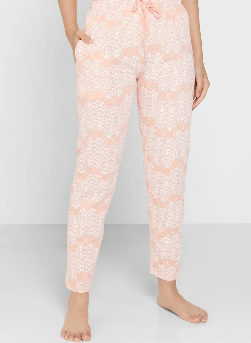 Ginger Graphic T-Shirt And Pyjama Set
