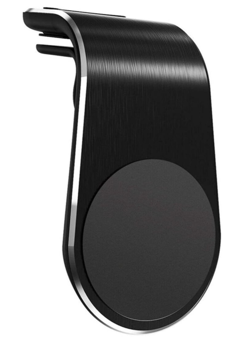 ELTRAZONE Car Air Vent Mount Metal magnet bracket Holder Stand for iPhone Mobile Cell Phone GPS Navigator Holder(black)  - Image 1