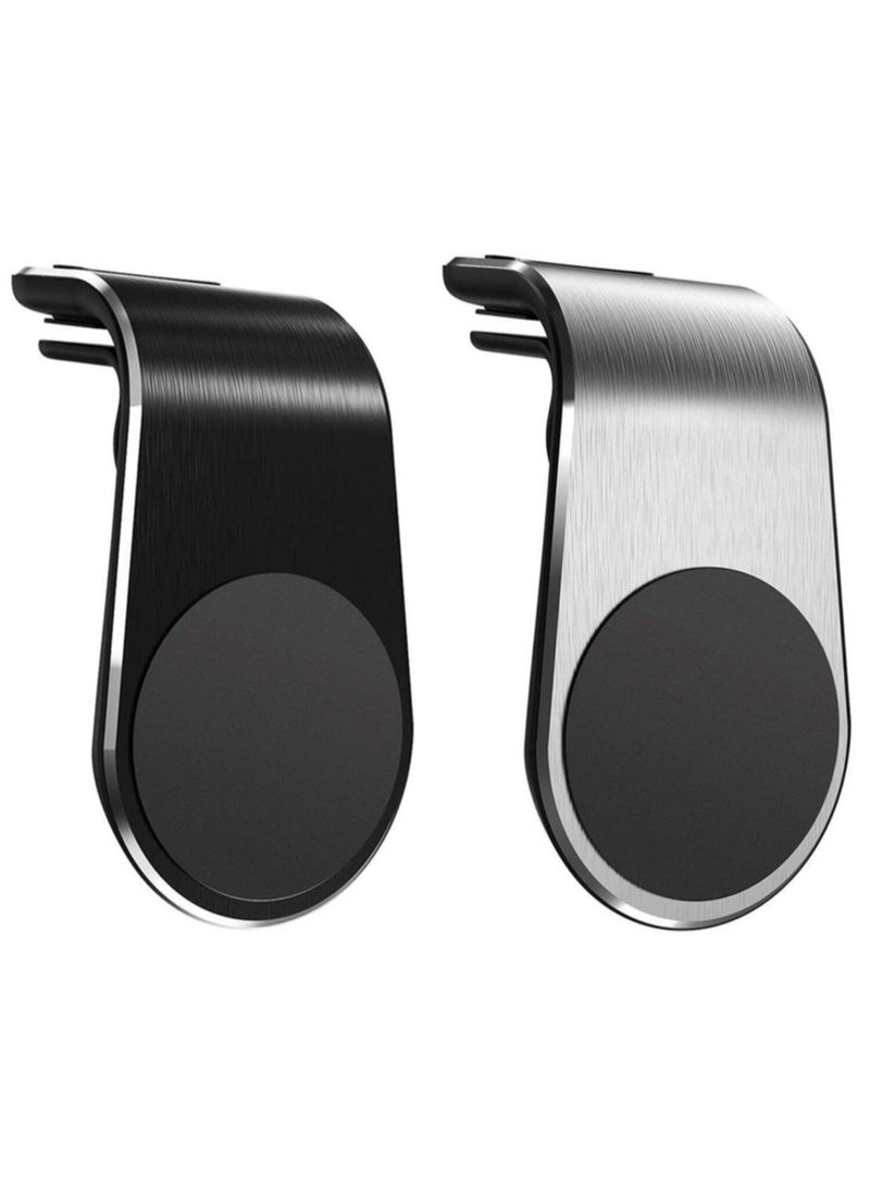 ELTRAZONE Car Air Vent Mount Metal magnet bracket Holder Stand for iPhone Mobile Cell Phone GPS Navigator Holder(black)  - Image 4