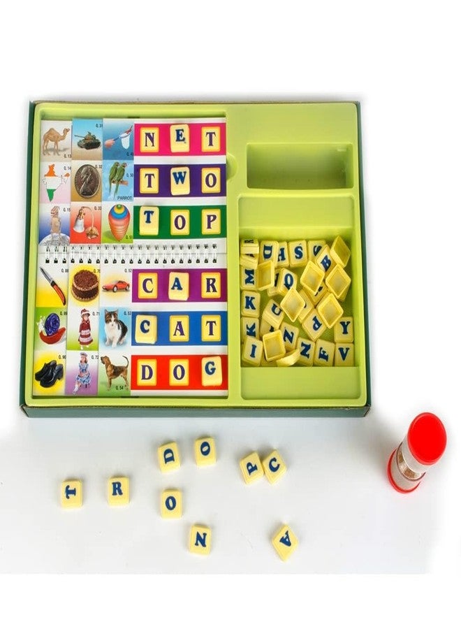 YUIOP - Missing Letter - Educational Game - with Sand Timer - 100+ Words - 50 Letter Tiles - Image 3