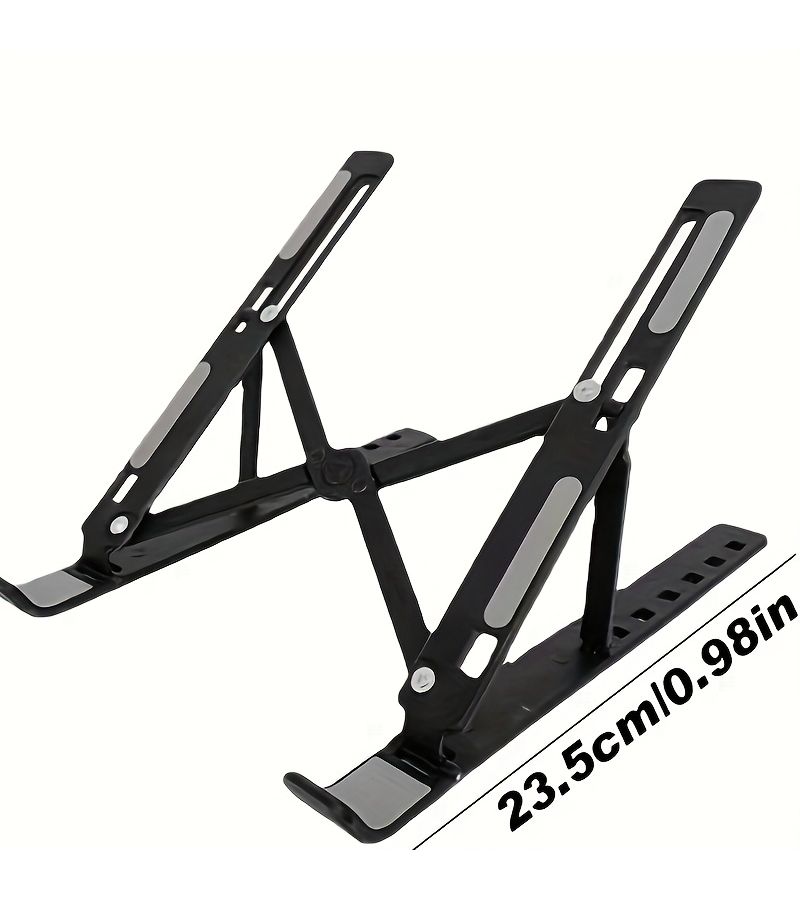 Portable Foldable Desktop Stand Upgraded Silicone Anti Slip Head Protection Universal For Mobile Phones Ipads And Tablets Stable Multi Angle Adjustable Office Work Studying Watching Movies - Image 2