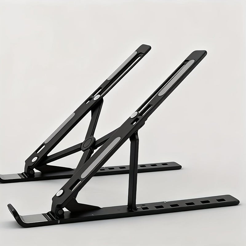 Portable Foldable Desktop Stand Upgraded Silicone Anti Slip Head Protection Universal For Mobile Phones Ipads And Tablets Stable Multi Angle Adjustable Office Work Studying Watching Movies - Image 1