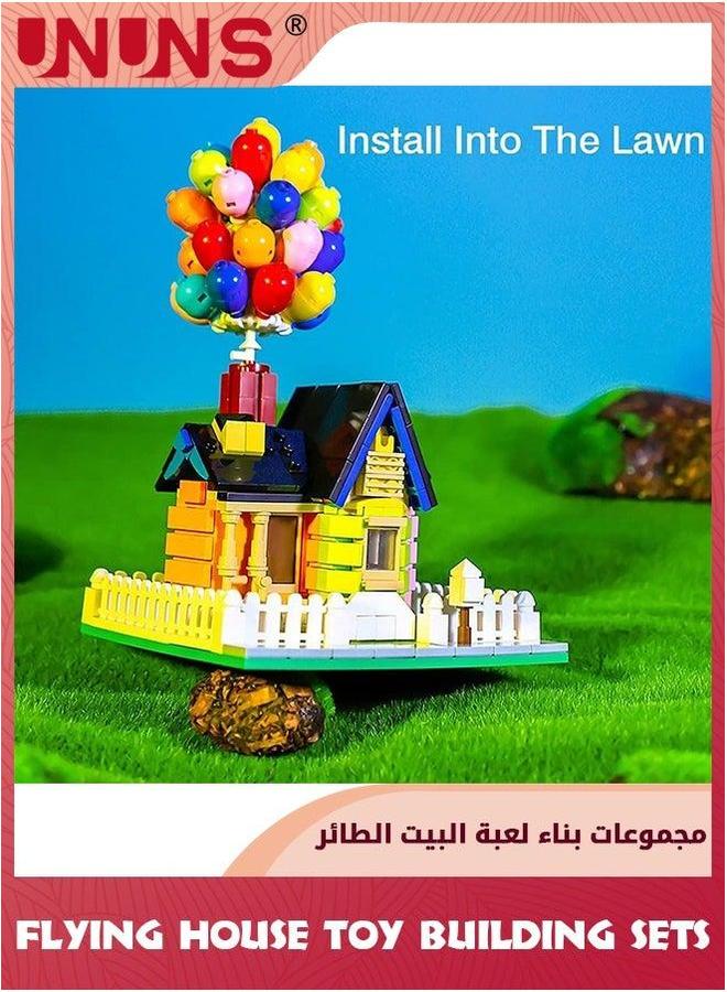UNUNS Building Blocks Toys,686 Pieces Flying Balloon House Kits For Kids Teens Adults,Stem Construction Play Set Toy,House Architecture Modular Model Kits,Best Gifts 8-14 - Image 4