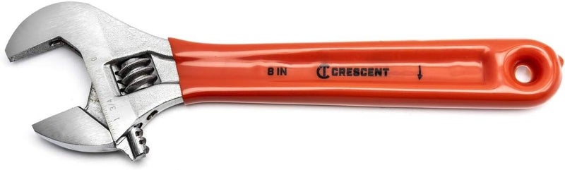 Crescent 8" Adjustable Cushion Grip Wrench - Carded - AC28CVS - Image 1