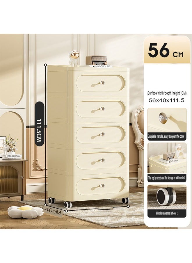 keke 5 Layers Stylish Multi-Functional Storage Cabinet  - Image 1