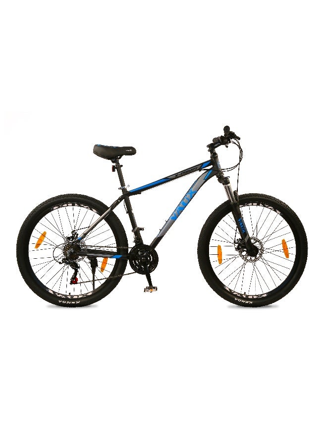 Vaux X-Mount Gear Cycle For Men 27.5T With Aluminium Alloy Frame And Disc Brakes, Multispeed Mtb For Adults With 21 Shimano Gears, Lockout Suspension, Kenda Tyres - Image 1