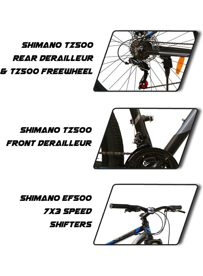 Vaux X-Mount Gear Cycle For Men 27.5T With Aluminium Alloy Frame And Disc Brakes, Multispeed Mtb For Adults With 21 Shimano Gears, Lockout Suspension, Kenda Tyres - Image 5