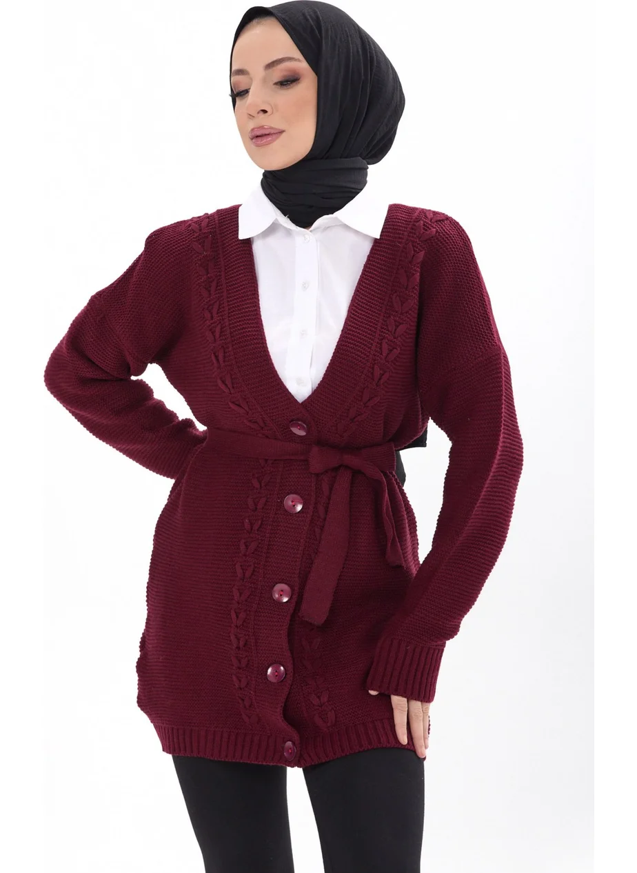 Tofisa 23789-BORDE Knitwear Cardigan