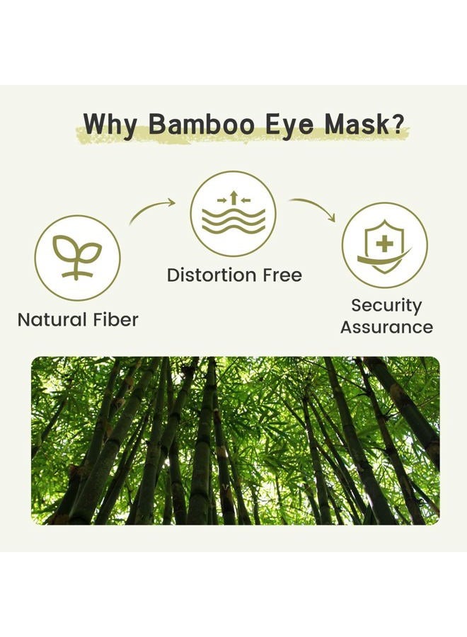 iCooBreeze 100%Handmade Bamboo Sleeping Eye Mask for Women for Men,Night Masks,Organic Sleep Mask,Blockout Eye Mask for Sleeping,Large Size Adjustable (Navy Blue) - Image 5