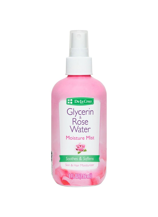 De La Cruz Glycerin And Rose Water Moisture Mist Spray Made In Usa 8 Fl. Oz.  - Image 1