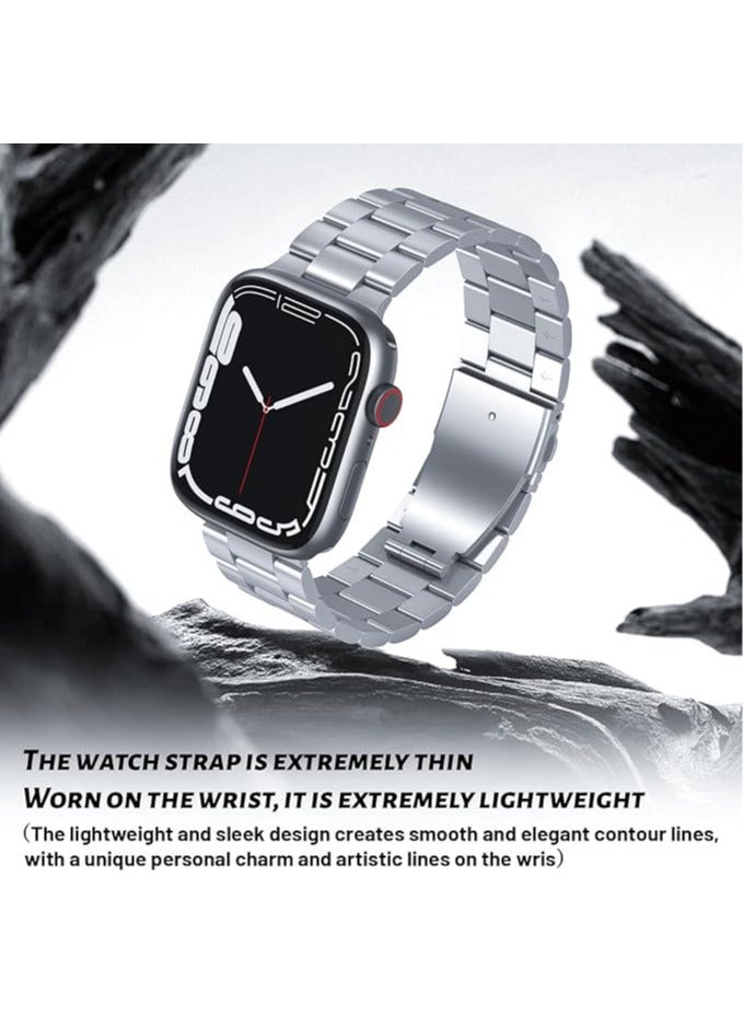 HablTech Compatible for Apple Watch Straps 44mm 45mm 46mm 49mm Stainless iWatch Band Series11/10/9/ 8/7/6/5/4/Ultra/Ultra2/Ultra3/SE/SE1/SE2 - Image 2