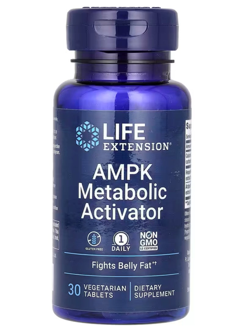 Life Extension, AMPK Metabolic Activator, 30 Vegetarian Tablets