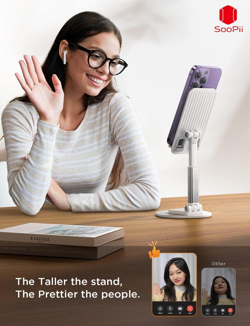 SOOPII Desktop Premium-A Quality Mobile Phone Stand + Tablet Stand, Tab Stand, Mobile Holder, Adjustable & Foldable Mobile Stand, Stand for Mobile Phone and Tablet (DM01i) (DM16) - Image 3