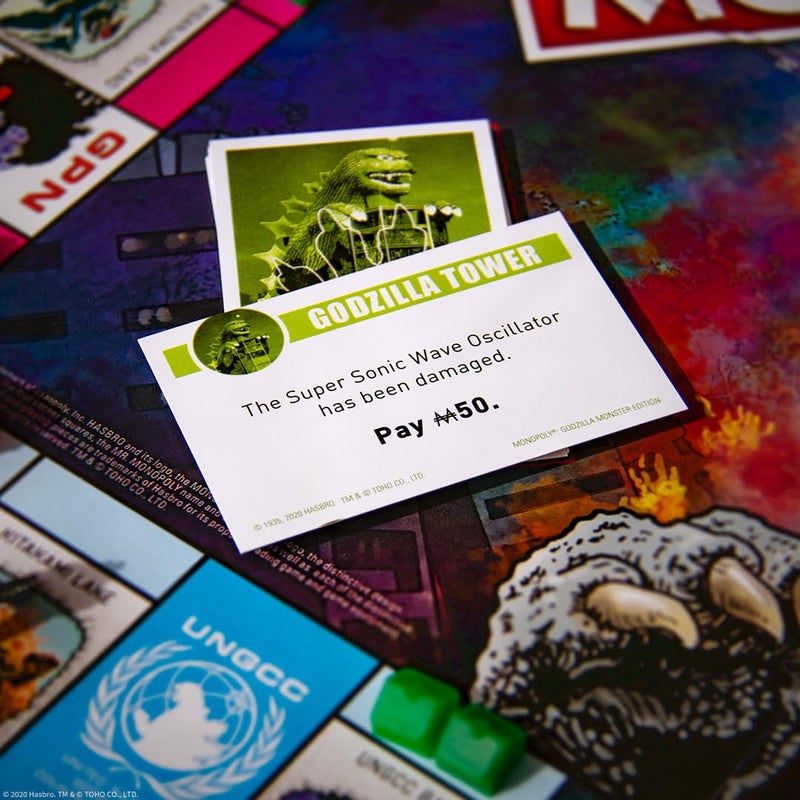USAopoly Monopoly Godzilla  Based on Classic Monster Movie Franchise Godzilla  Collectible Monopoly Game Featuring Familiar Locations and Iconic Kaiju Monsters - Image 3