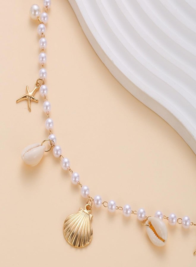INENIMARTJ Seashell Starfish Waist Chain for Women Boho Conch Belly Chains Summer Beach Body Jewelry Vacation Costume Accessories Outfit C1 - Image 5