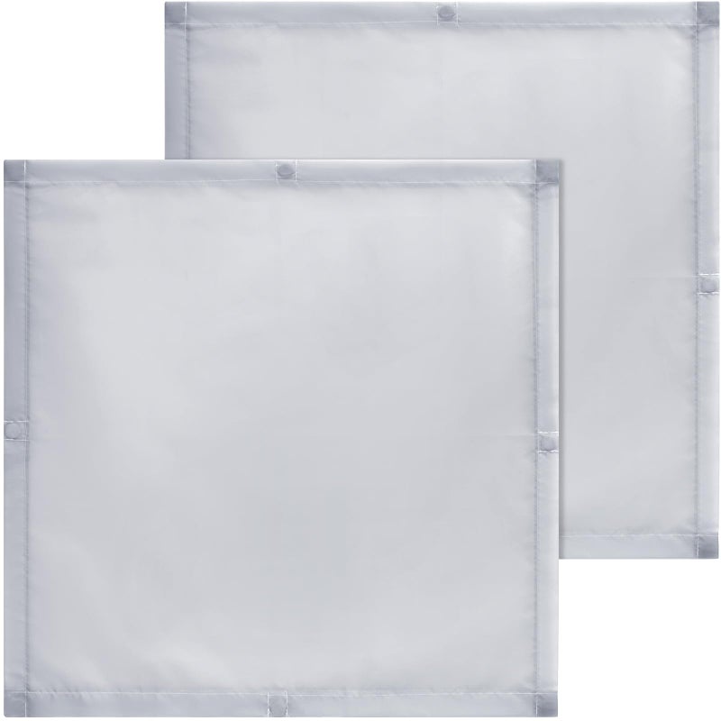 Baquler 2 Pcs 2 x 2 ft Fluorescent Light Covers for Ceiling Lights Classroom Magnetic Light Filters for Reducing Harsh Glare Flicker for Office Classroom Home Drop Ceiling(Gray) - Image 1