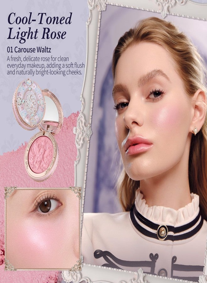 Flower Knows Knight Unicorn Satin Blush for Cheeks, Cool-Toned Light Rose - Image 3