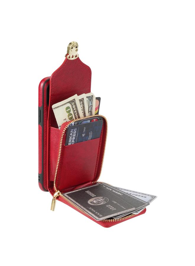 اس-توب جراب لهاتف iPhone XS / X مزود بسحاب ومحفظة بطاقات معدنية - Image 5