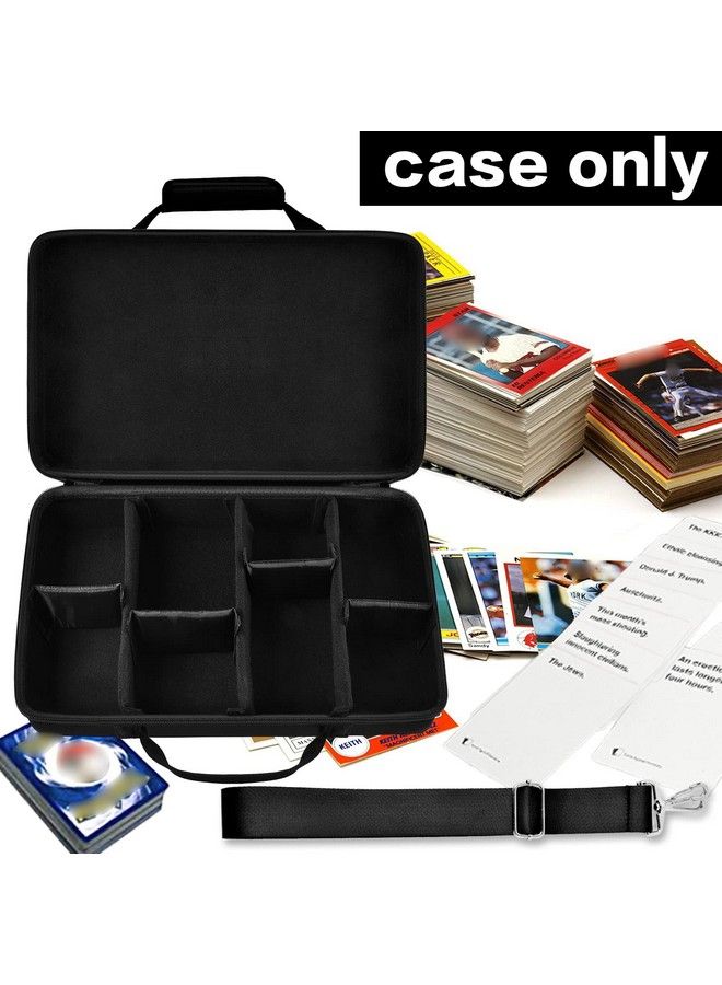 Comecase Large 3000+ Trading Card Game Holder & Organizer Case For Baseball Card Football Cards For C.A.H For Tcg Cards And All Expansions. Storage Box With 7 Dividers And Shoulder Strap  - Image 4