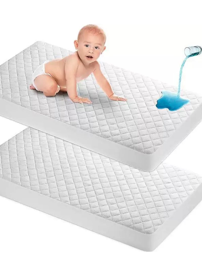 Duoduo home غطاء مرتبة مقاوم للماء، سوبر كين / كين / كوين / حجم فردي، أبيض - اجمع الحجم - Image 2