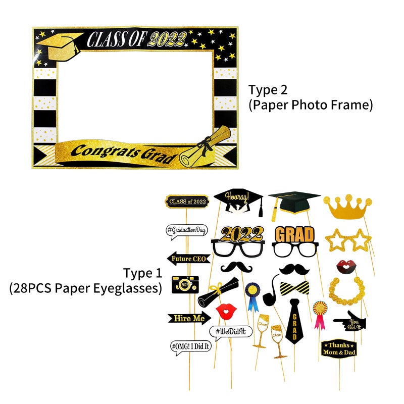 Graduation Selfie Photo Frame for 2022 College High School Graduates Graduation Photo Frame Party Supplies - Image 2