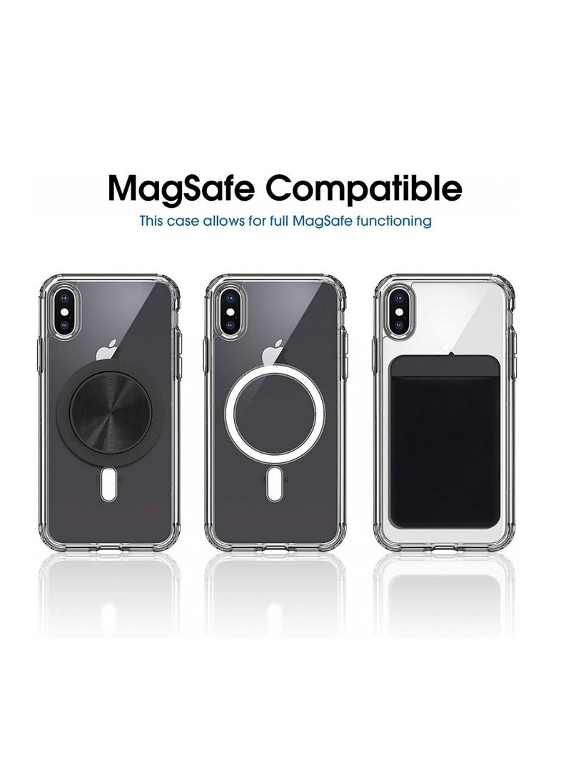 Generic - MagSafe Case  iPhone 12/12 Pro  Transparent Magnetic Back Cover Thin Hard Anti-Shock Anti-Yellowing Flexible Silicone TPU Wireless Charging - Image 1