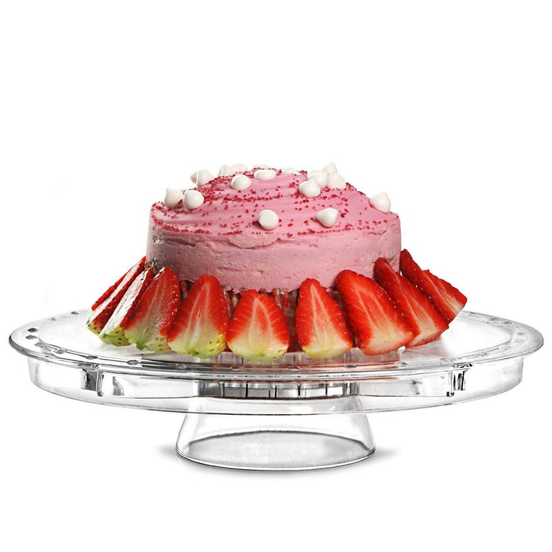REPLEX Acrylic Cake Stand Multifunctional Serving Platter and Cake Plate with Dome - Image 4