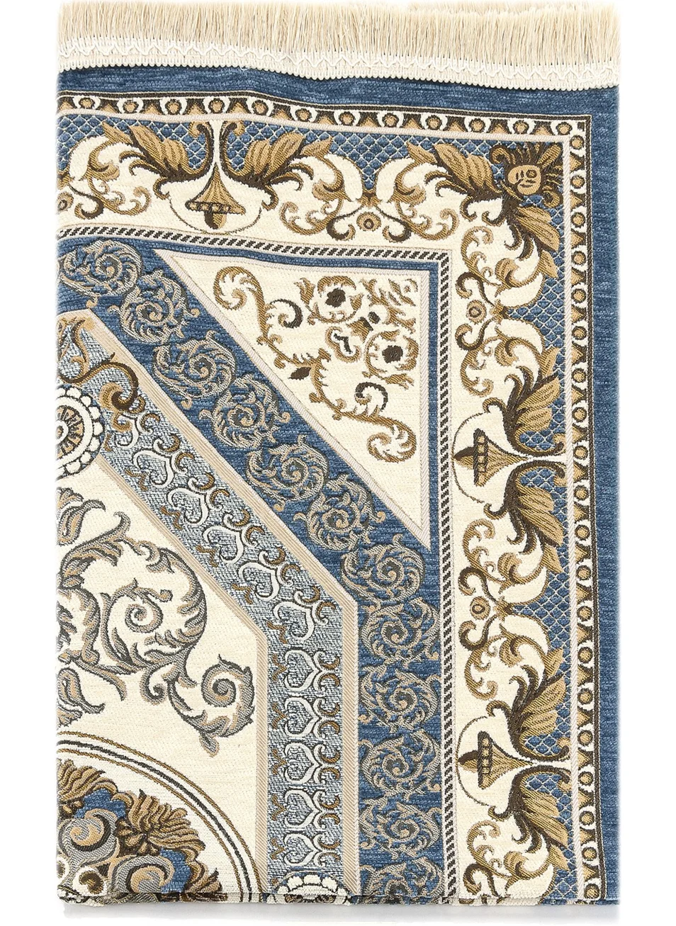 ايهفان اونلاين Patterned Chenille Prayer Rug - Blue Color