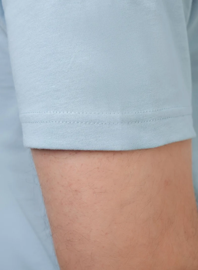 GIORDANO  Men's Slim Fit Cotton Jersey Message Print Tee for Men | Best Price UAE