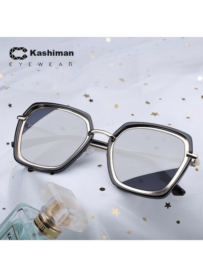 Caxman Women's Elegant Large Frame Sungl Suitable For Square And Round Faces, Korean Style Trendy Uv Protection Sungl - Image 4