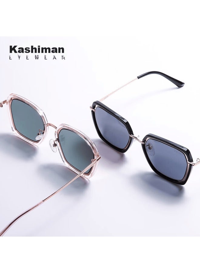 Caxman Women's Elegant Large Frame Sungl Suitable For Square And Round Faces, Korean Style Trendy Uv Protection Sungl - Image 2