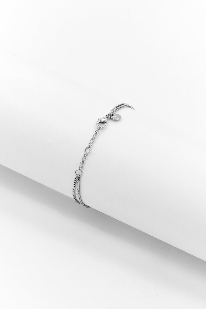 Mestige Women Gemstones Silver Plated Payton Bracelet, Silver  - Image 2