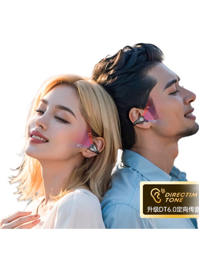 Langston Bluetooth Earphones Bone Conduction Concept Ear-Hook Wireless Open Non-In-Ear Sports Running Cycling Enc Noise Reduction Compatible With Apple Huawei Xiaomi Phones Yellow - Image 2