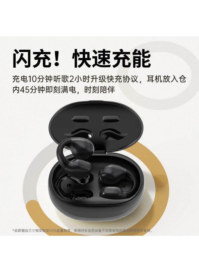 Langston Lanston Bluetooth Earphones Bone Conduction Concept Ear-hook Wireless Open Non-in-ear Sports Running Cycling Enc Noise Reduction Compatible With Apple Huawei Xiaomi Phones Yellow - Image 1