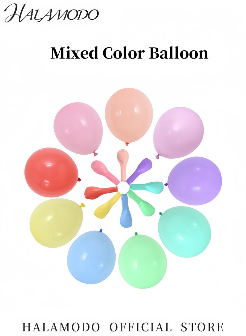100PCS Pastel Balloons Mixed Color Balloon Macaron Assorted Colors MultiColored Latex Balloons Gift Party Decorations for Birthday & Wedding & Reception (10inch） - Image 2